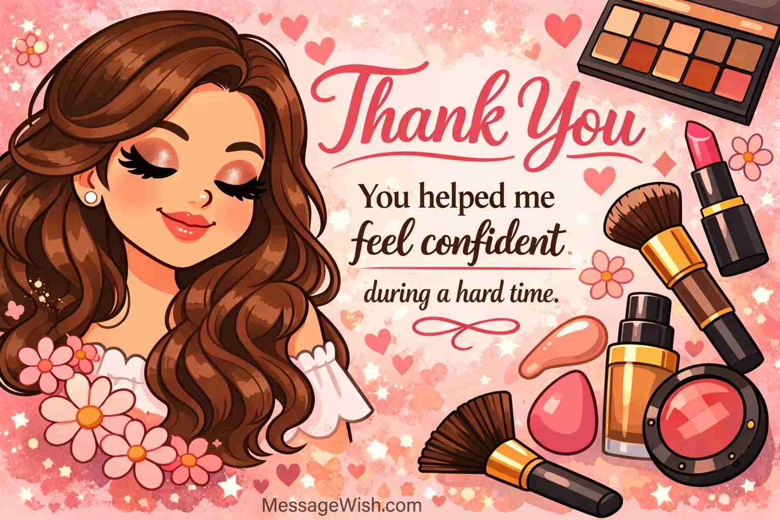 Elegant beauty quote graphic featuring Compliments Makeup Artists Remember Forever
