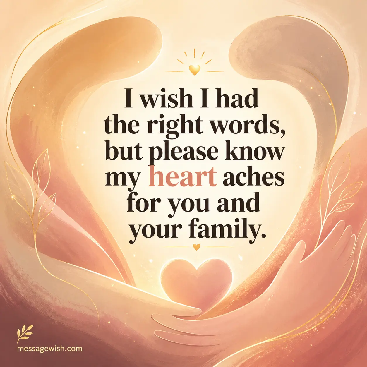 Warm abstract embrace illustration conveying heartfelt condolences and emotional support during grief