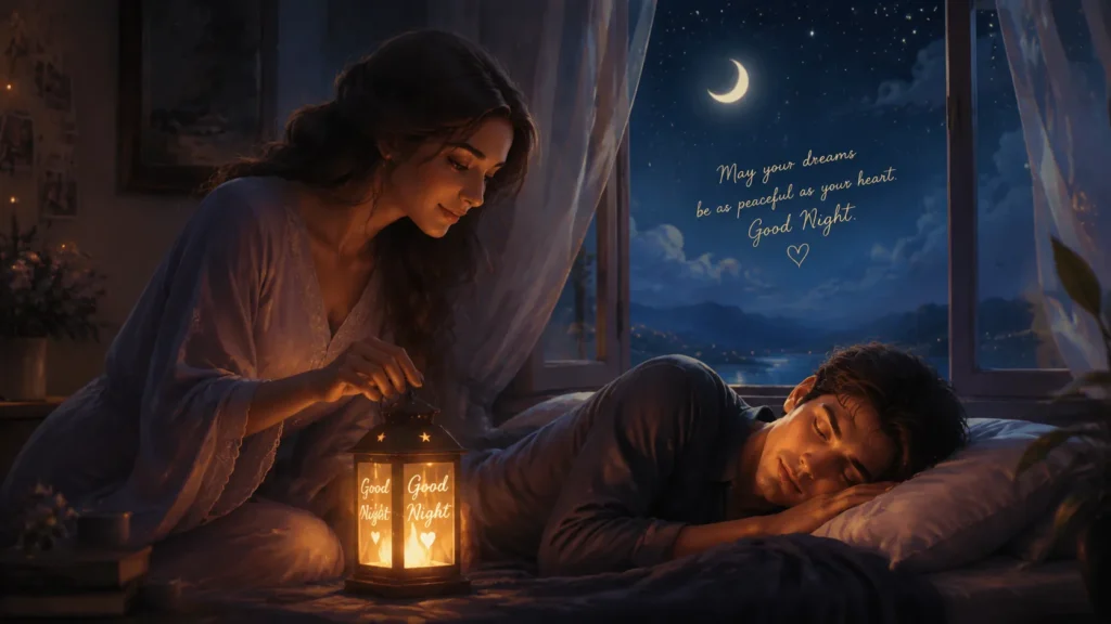 Good Night Messages for Him That Touch the Heart