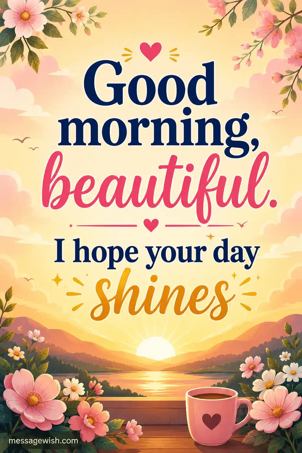 Good morning beautiful I hope your day shines
