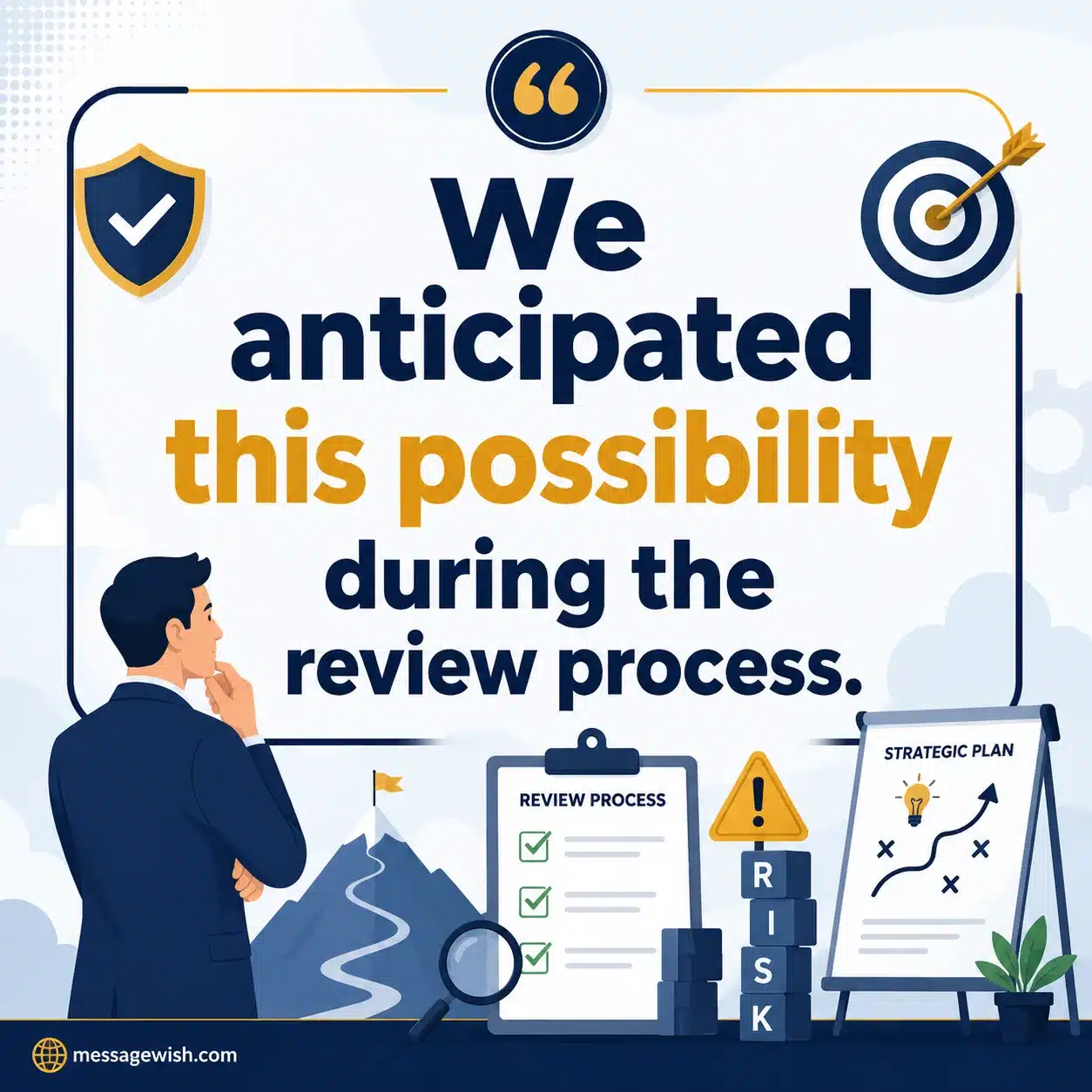 We anticipated this possibility during the review process