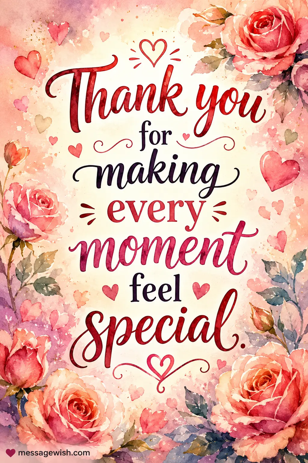 Thank you for making every moment feel special