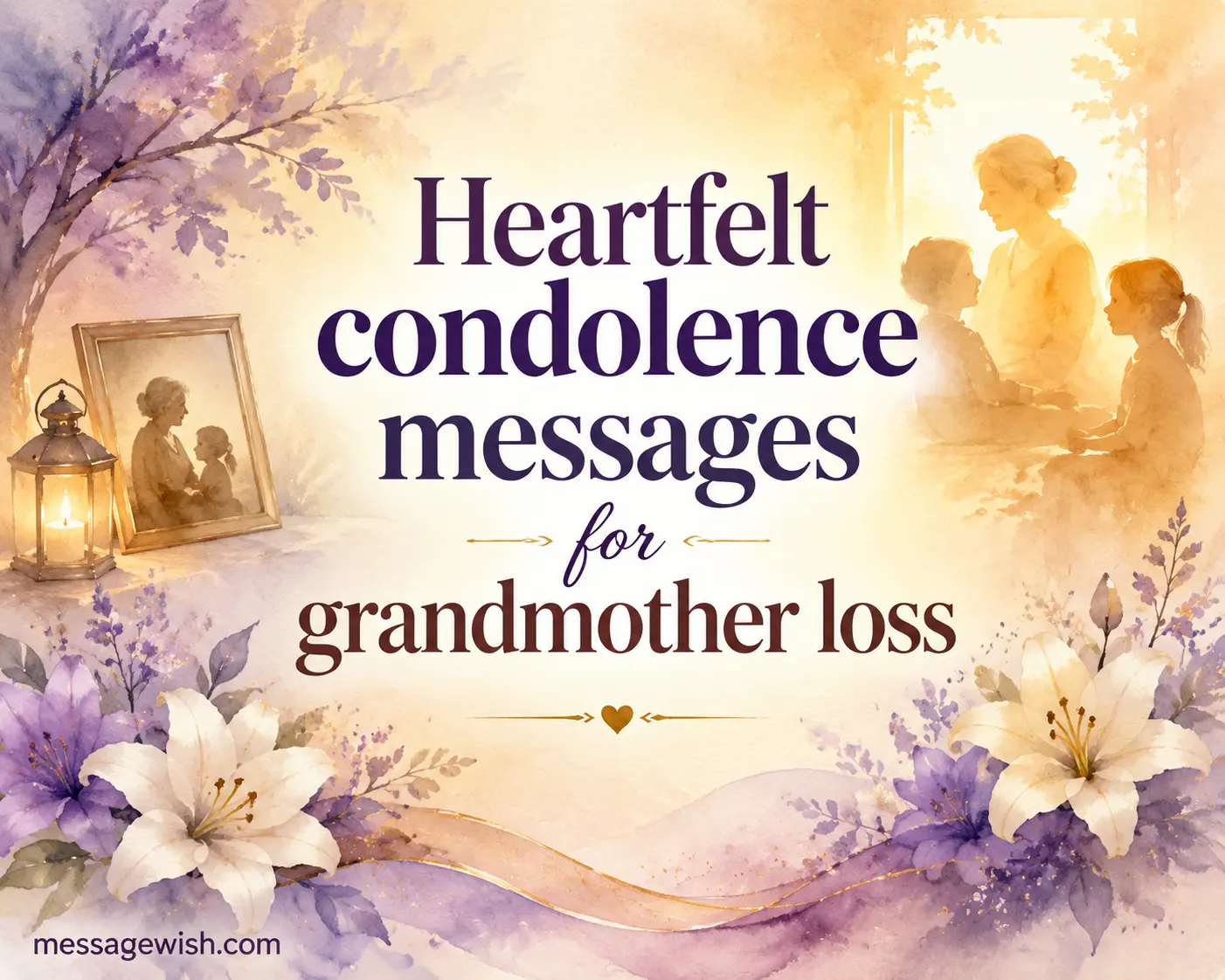 Heartfelt condolence messages for grandmother loss