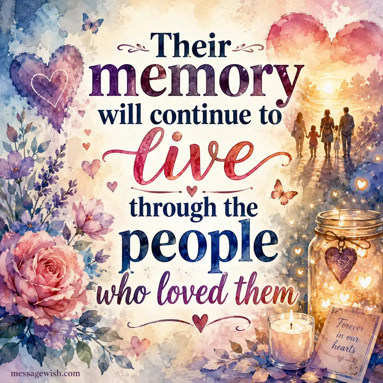 Their memory will continue to live through the people who loved them