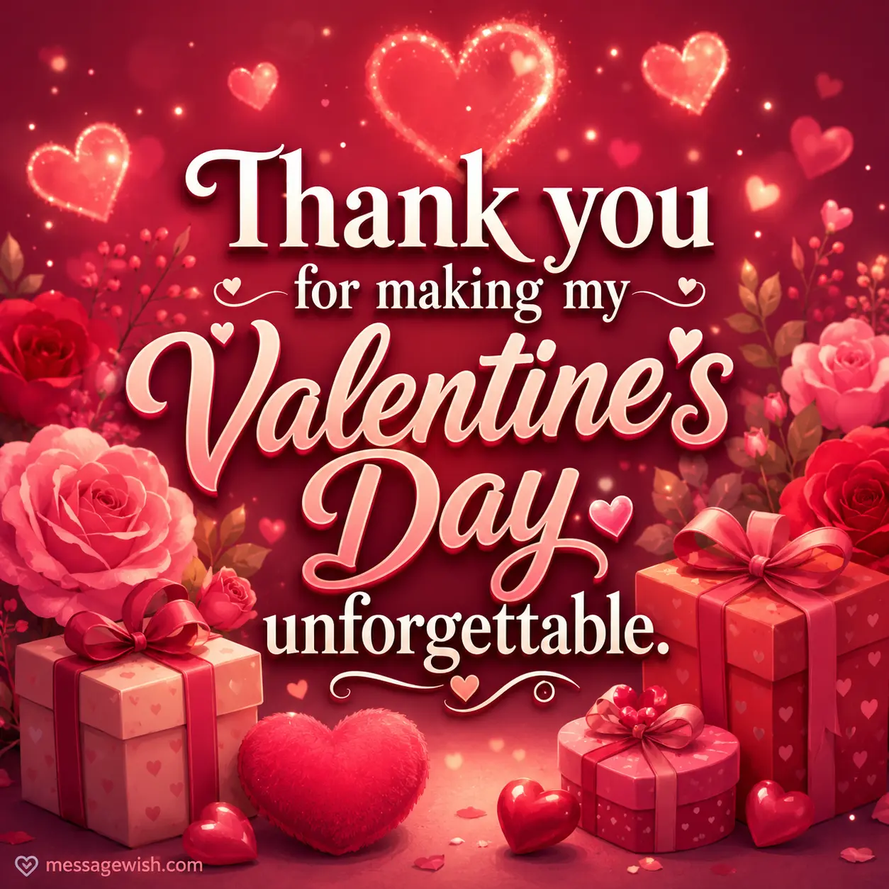 Thank you for making my Valentine's Day unforgettable