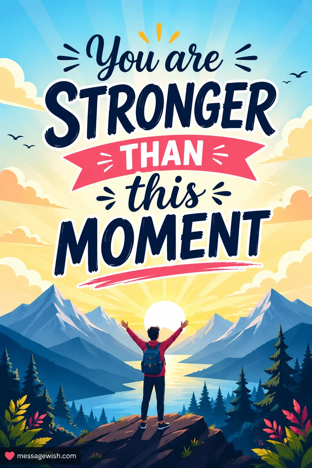 You are stronger than this moment
