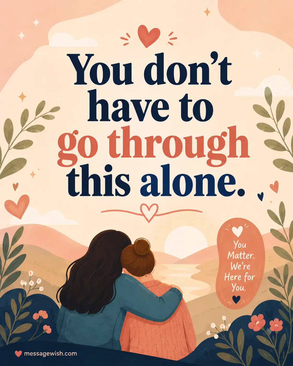 You don't have to go through this alone