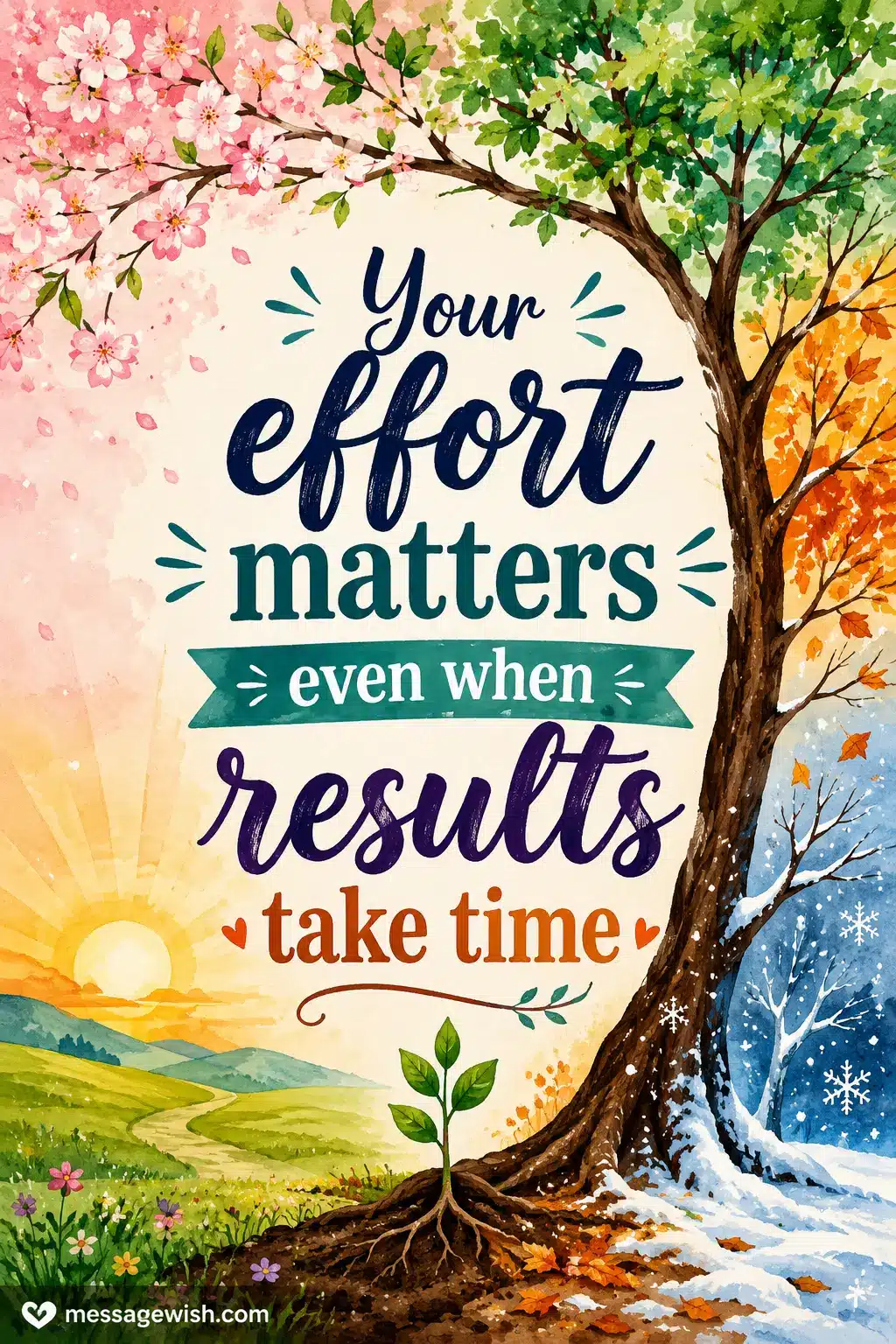 Your effort matters even when results take time